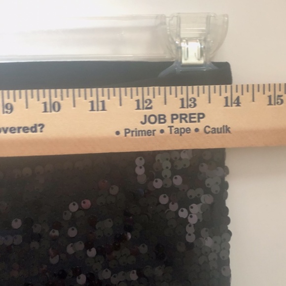 NEW! High Rise Black Sequined Stretch Legging - Picture 9 of 11